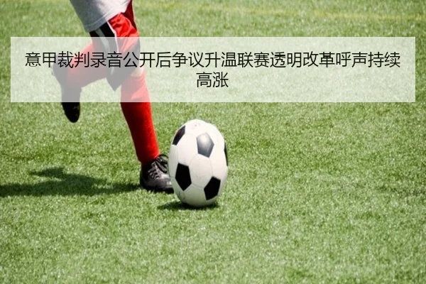意甲裁判录音公开后争议升温联赛透明改革呼声持续高涨